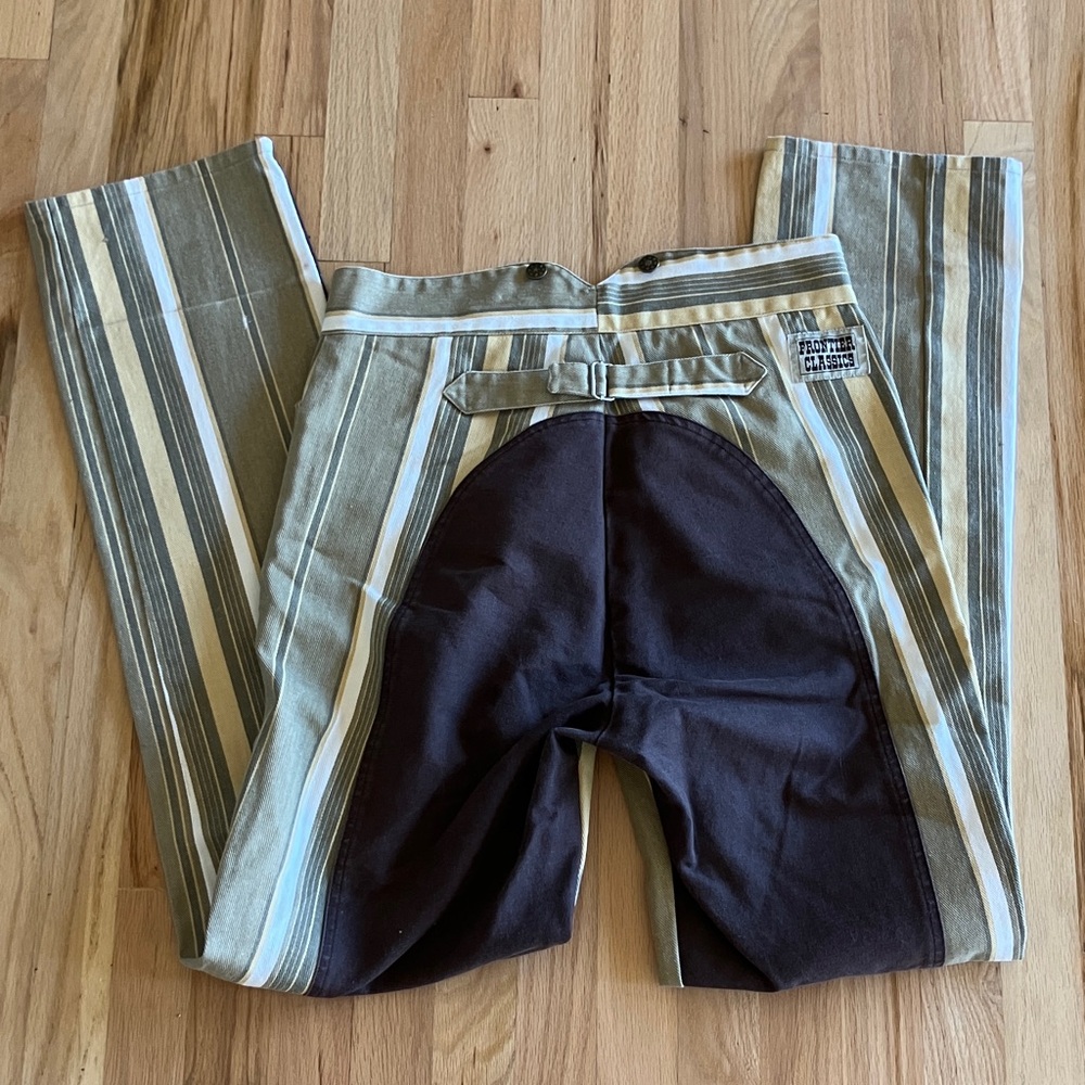 32 Frontier Classics Cinch Western Riding Pants Reenactment Cowboy Striped